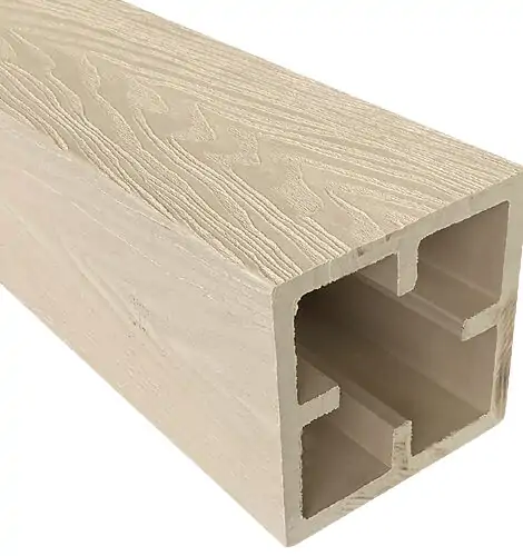 Столб опорный NEXTWOOD® White (120х120х3000 мм), 3D