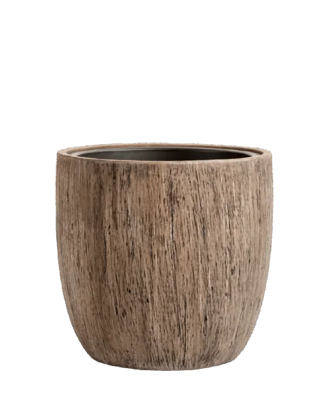 Кашпо TREEZ Effectory — Wood — Округлый конус — Светлый дуб