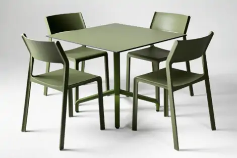 Стол складной квадратный Frasca Mini 70*70 Белый